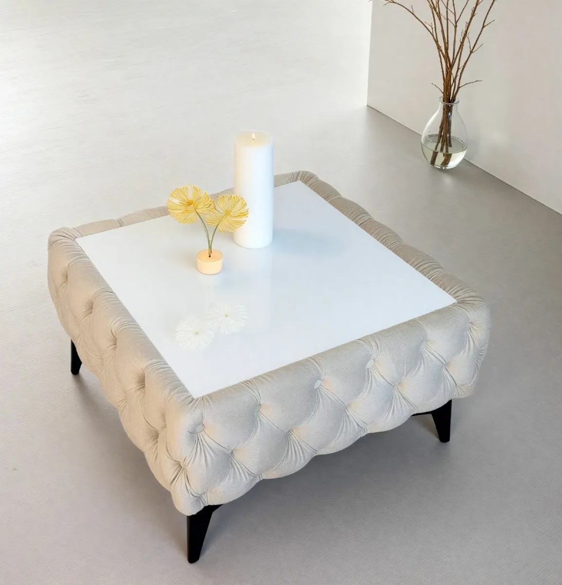 Luxury Velvet Chesterfield Coffee Tables . Sale "! - Image 2