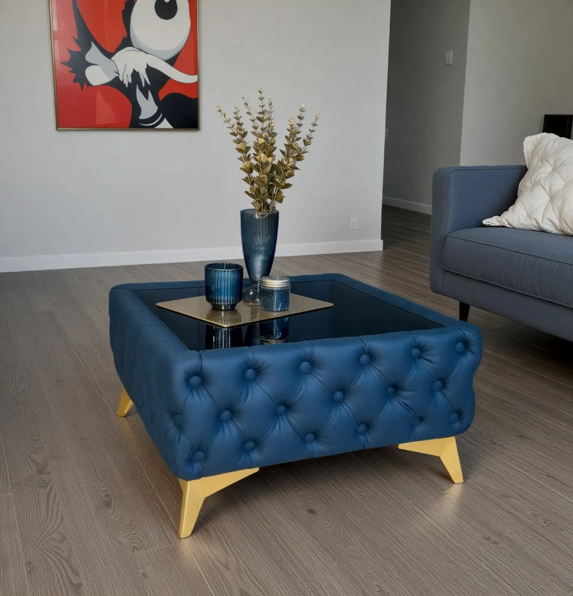 Luxury Velvet Chesterfield Coffee Tables . Sale "! - Image 4