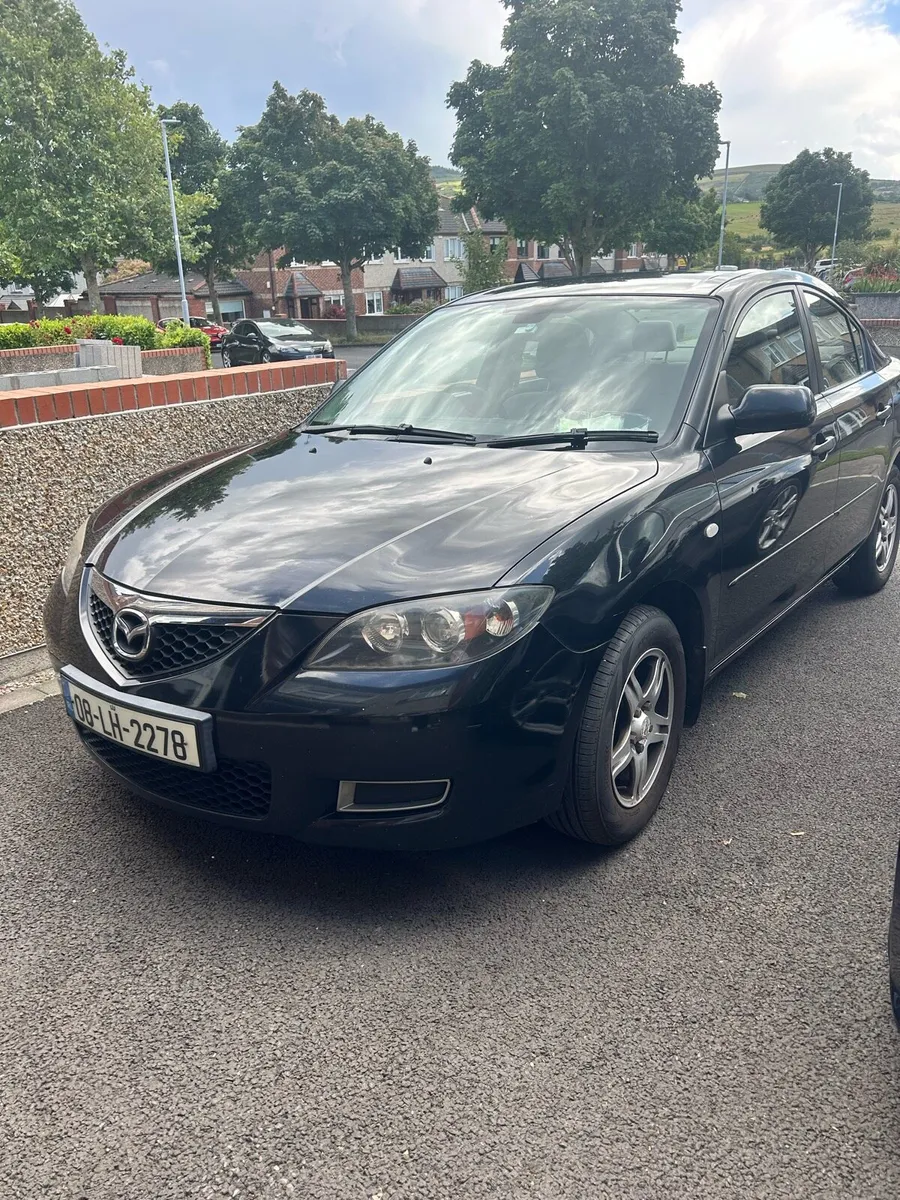 Mazda 3 black saloon - Image 1