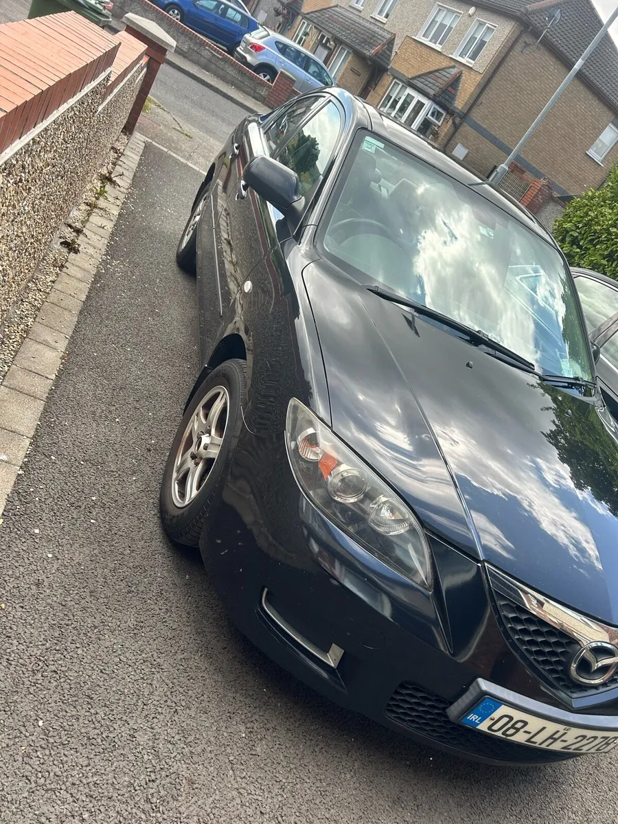 Mazda 3 black saloon - Image 2