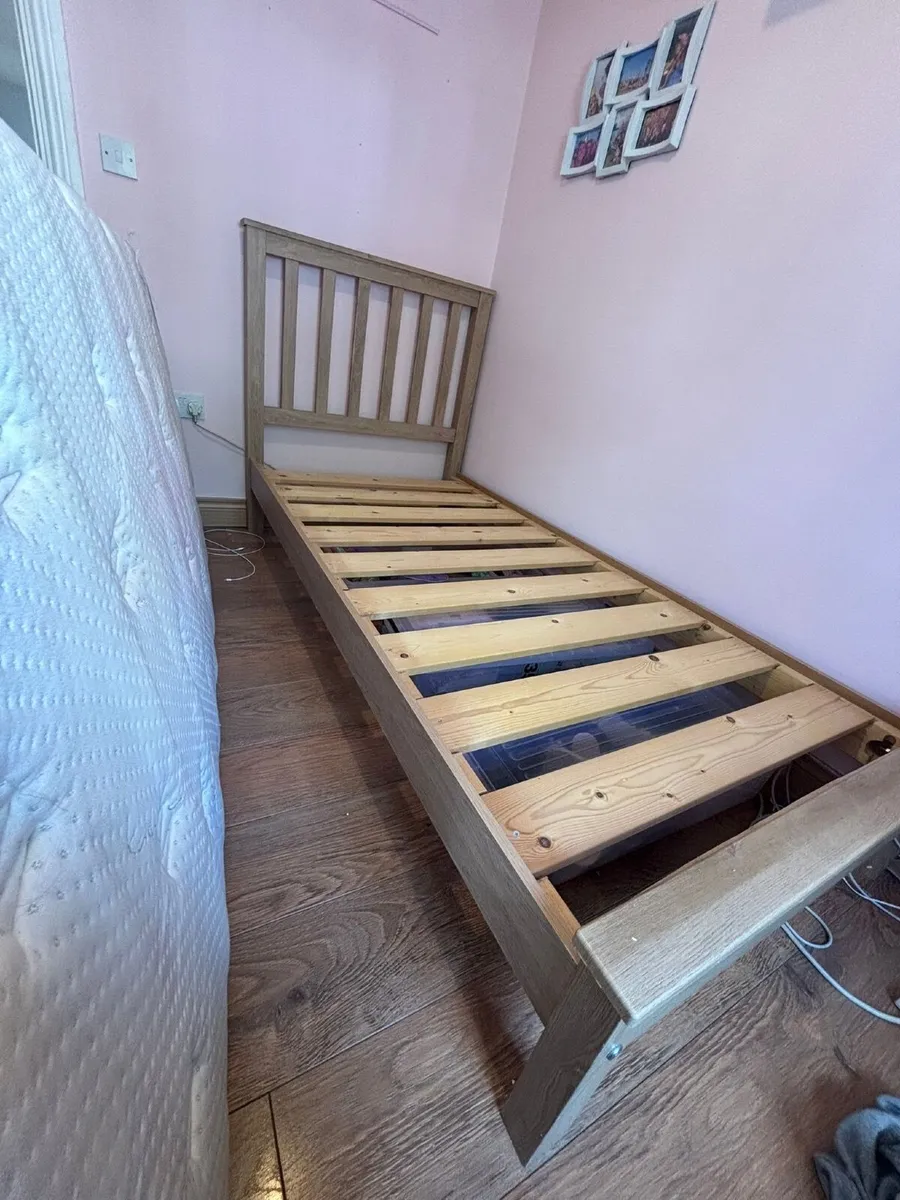 Single wooden bed frame great condition