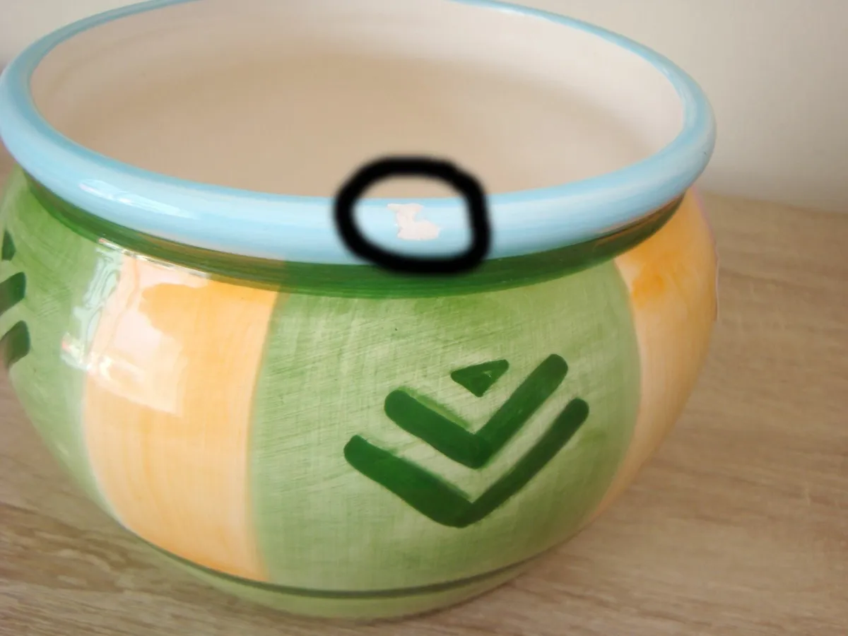 Ceramic cache flower pot dish - Image 4