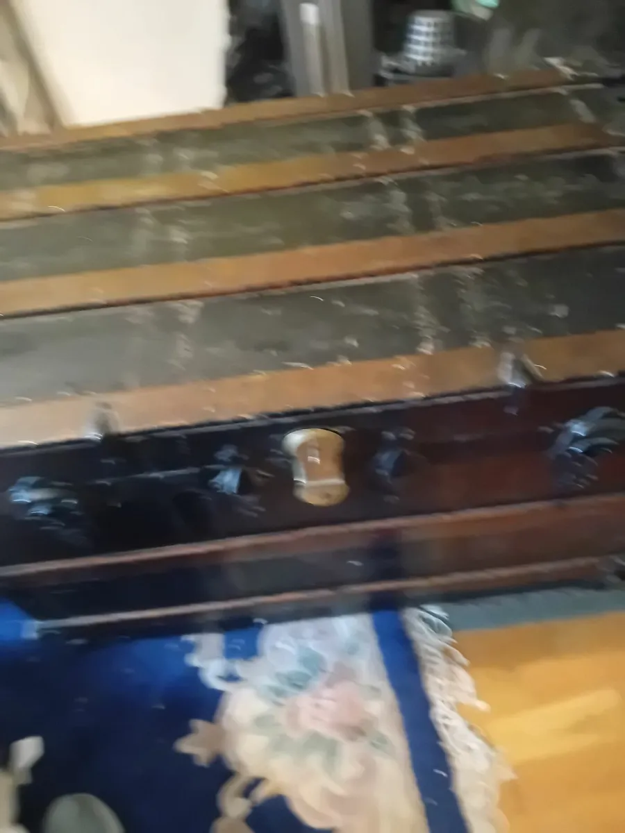 Antique Trunk for sale with key - Image 1