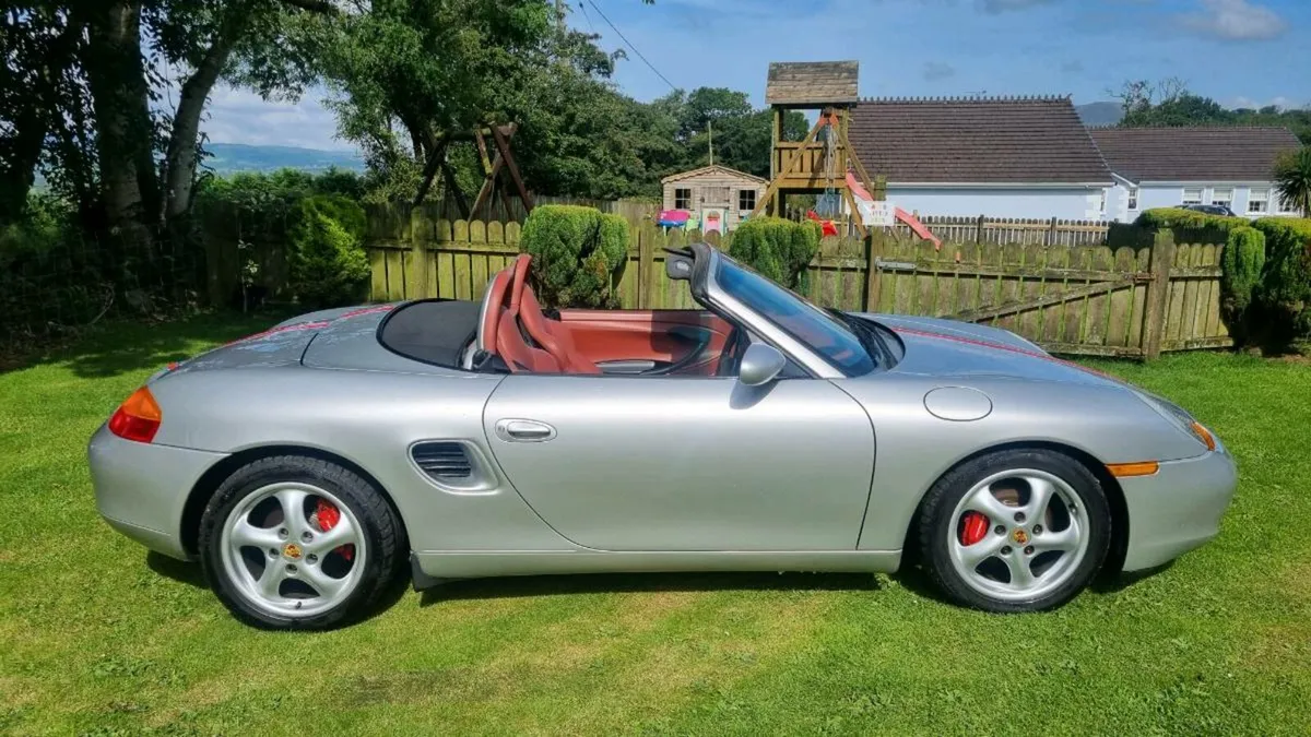 Porsche BoxsterSilver red leather 73000 miles - Image 1