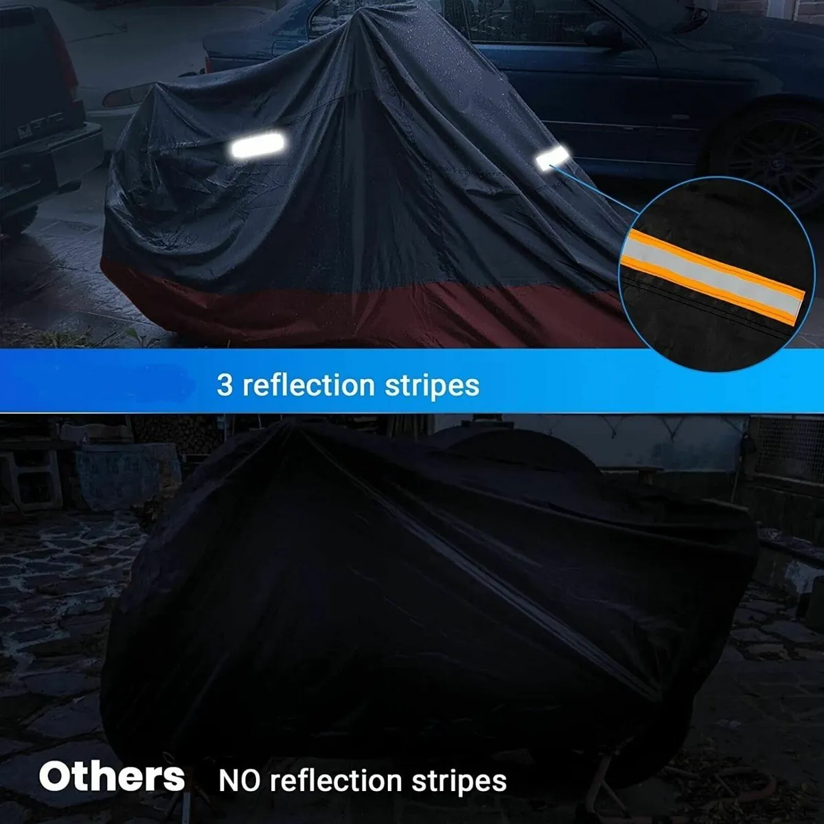 Motorcycle Cover 210D Waterproof for Outdoor Use - Image 2