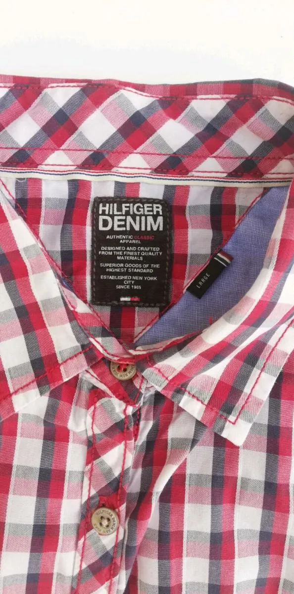 Tommy hilfiger gents long sleeve check Shirt - Image 3