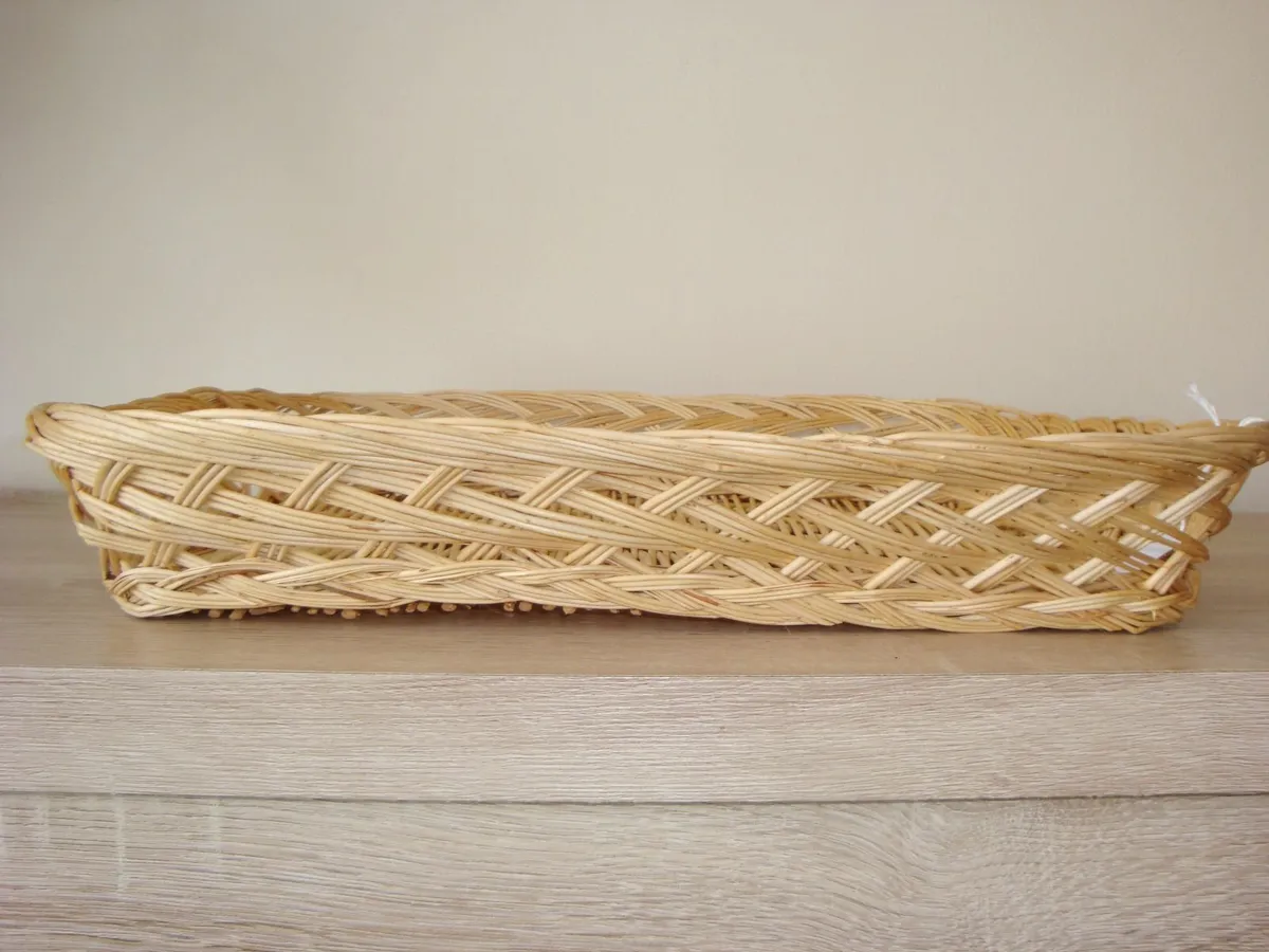 Decorative wicker tray - Image 2