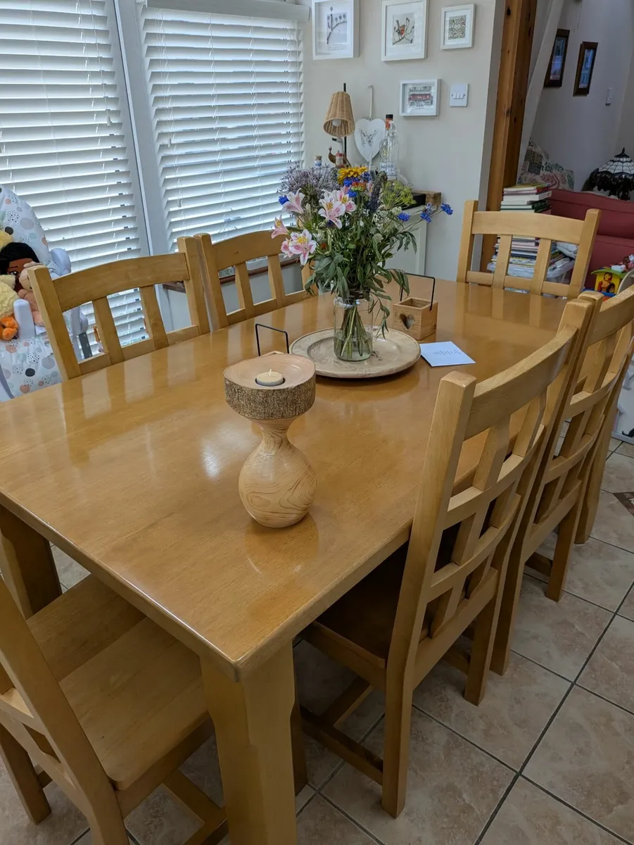 Dining Room Table & 6 chairs - Image 4