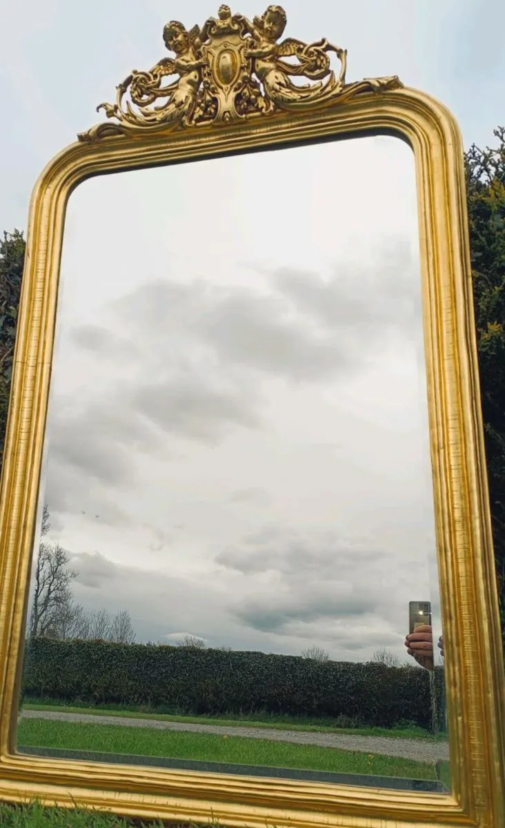Vintage Framed Mirror - Image 2