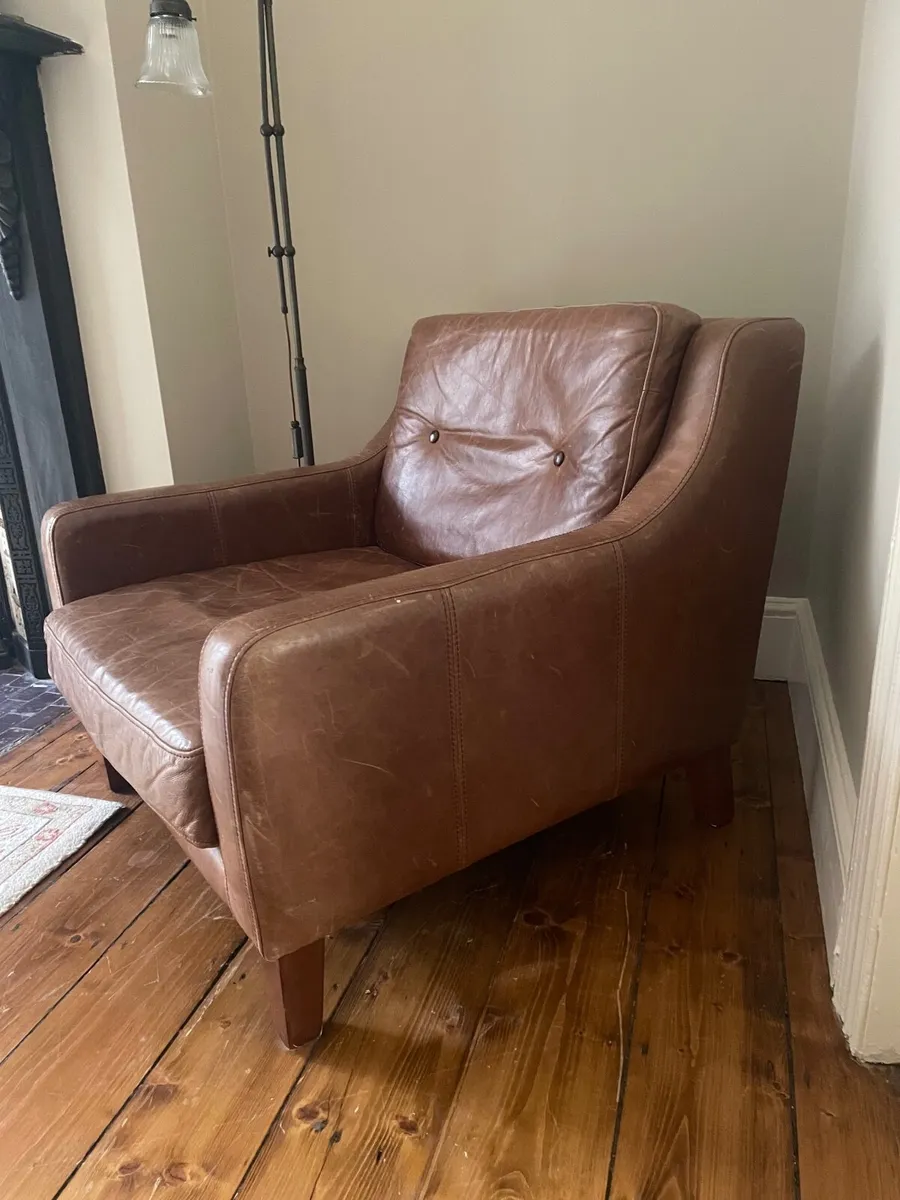 Leather armchair - Image 1