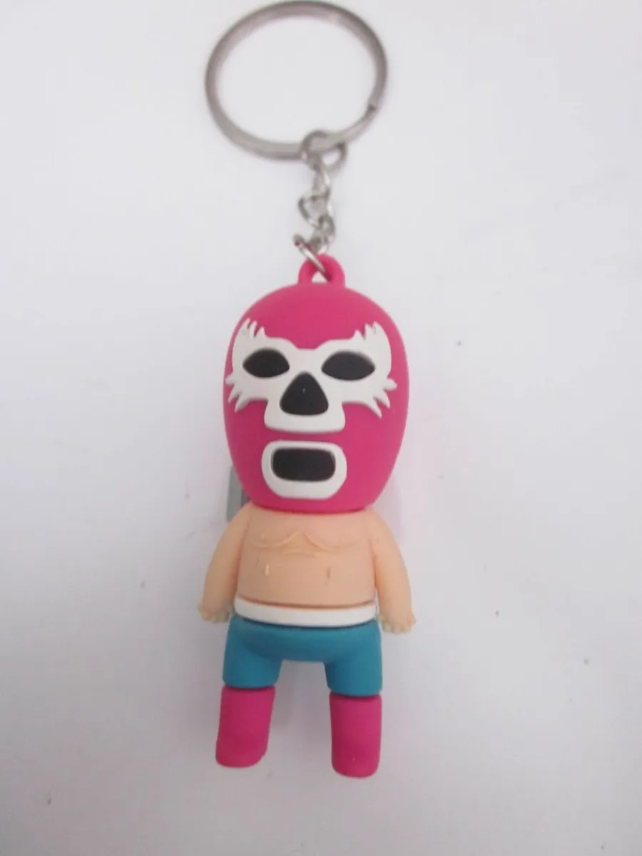 3D Mexican Luchador Wrestler PVC Keyring - Image 1