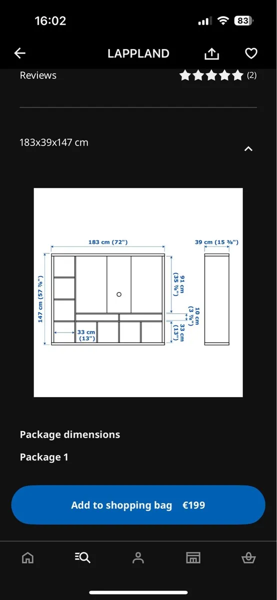 Ikea tv unit - Image 2