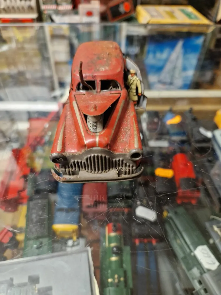 Vintage Tinplate Metal Car - Image 1