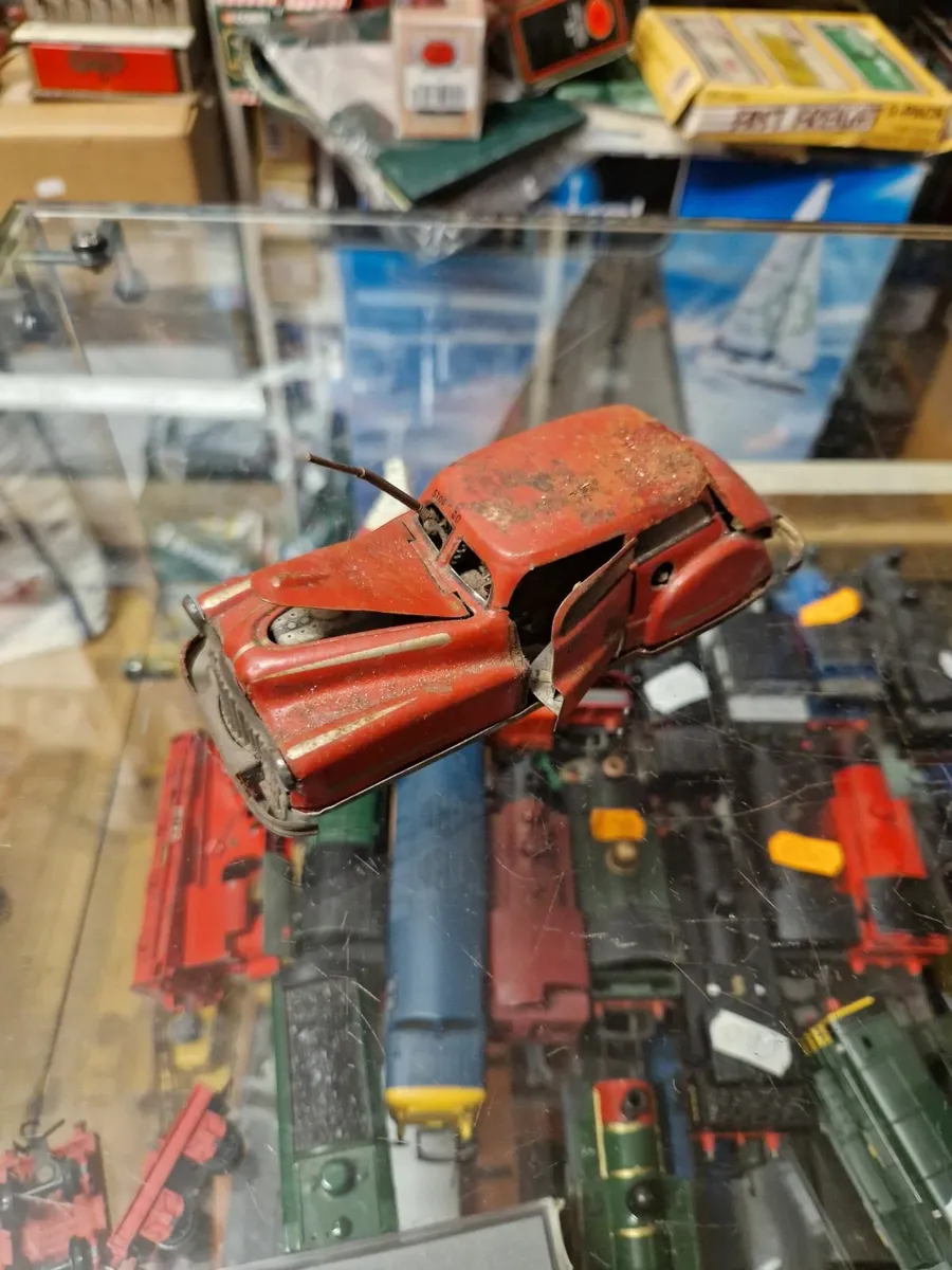 Vintage Tinplate Metal Car - Image 2