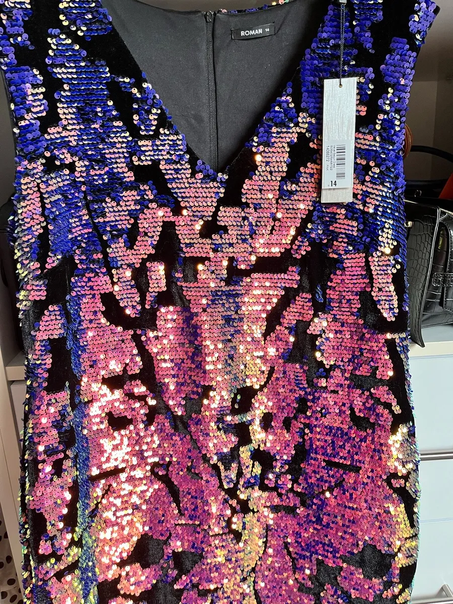 New Roman velvet sequin dress - Image 1