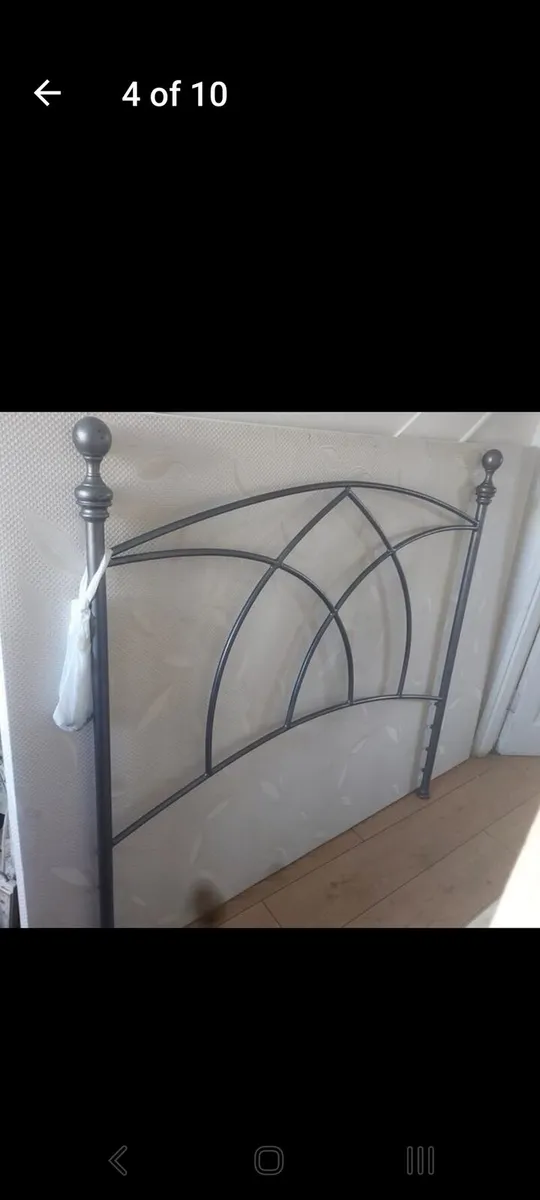 Cast iron double bed frame - Image 2