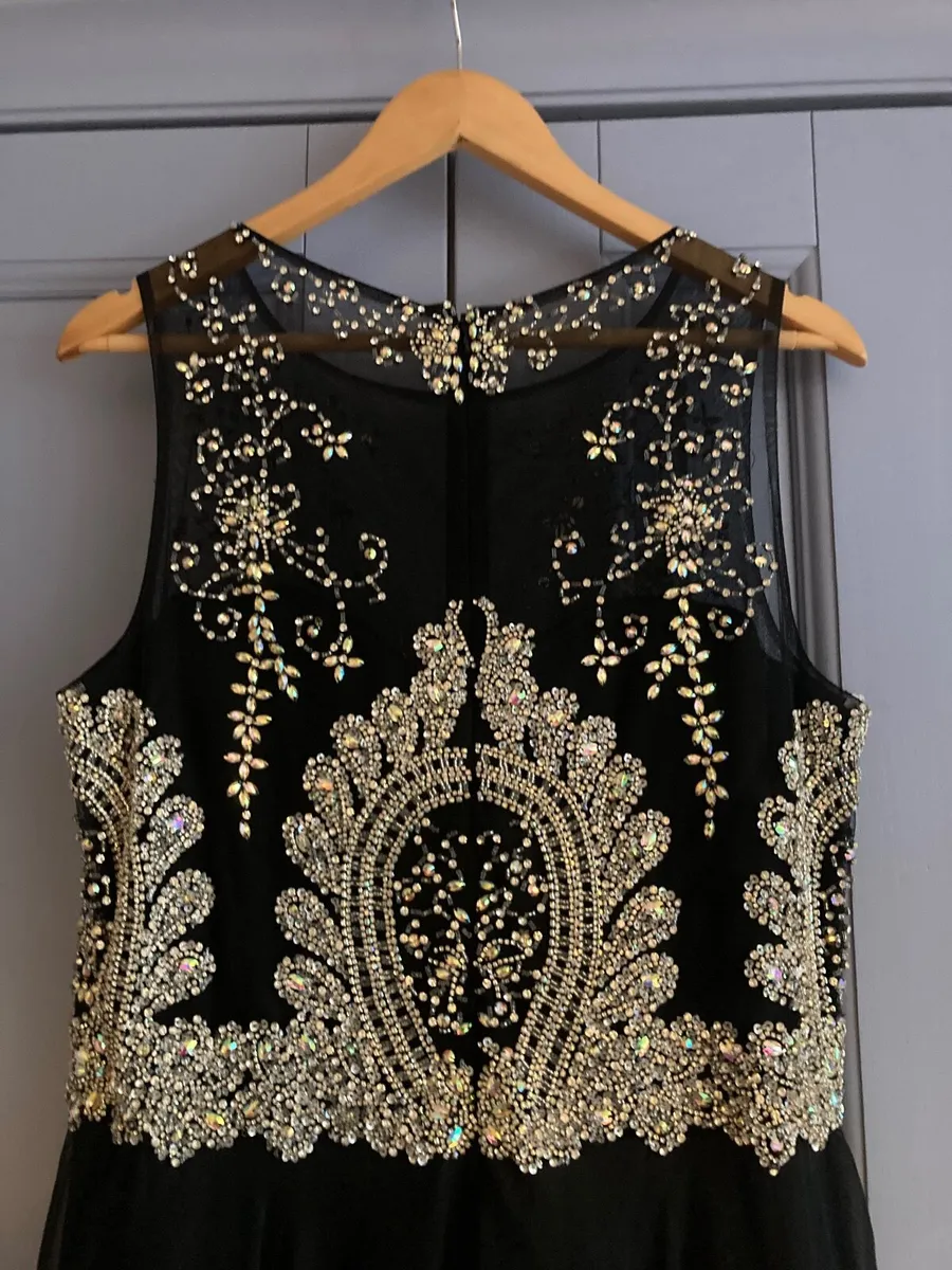 Black and Diamante Debs Dress - Image 3