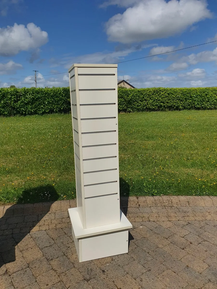 Slat Wall Display Tower For Retail Shop - Image 4