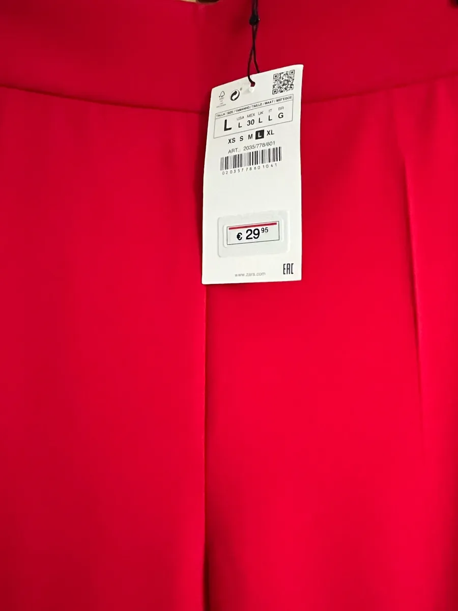 Red wide trousers - Image 2