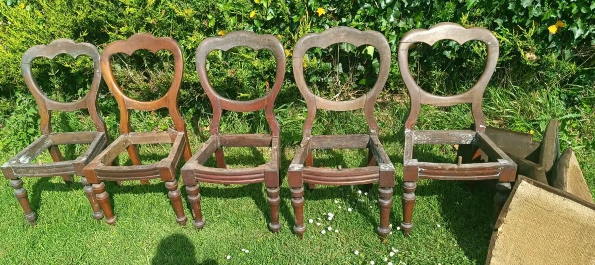 Antique Chairs X 5 - Image 1