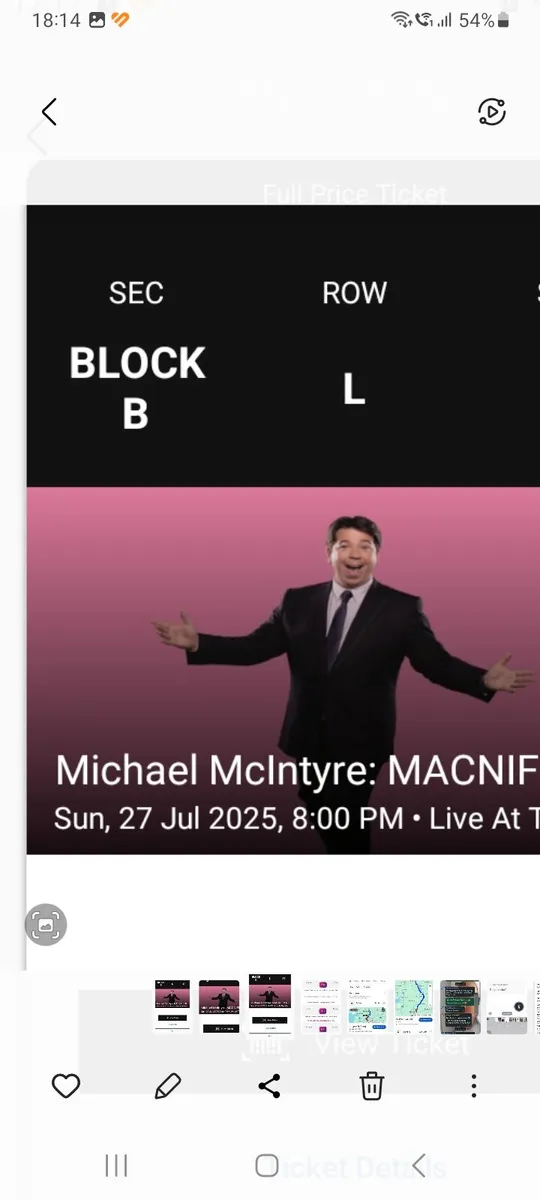 Michael McIntyre at the Marquee, Cork2 Tickets Su2 - Image 1