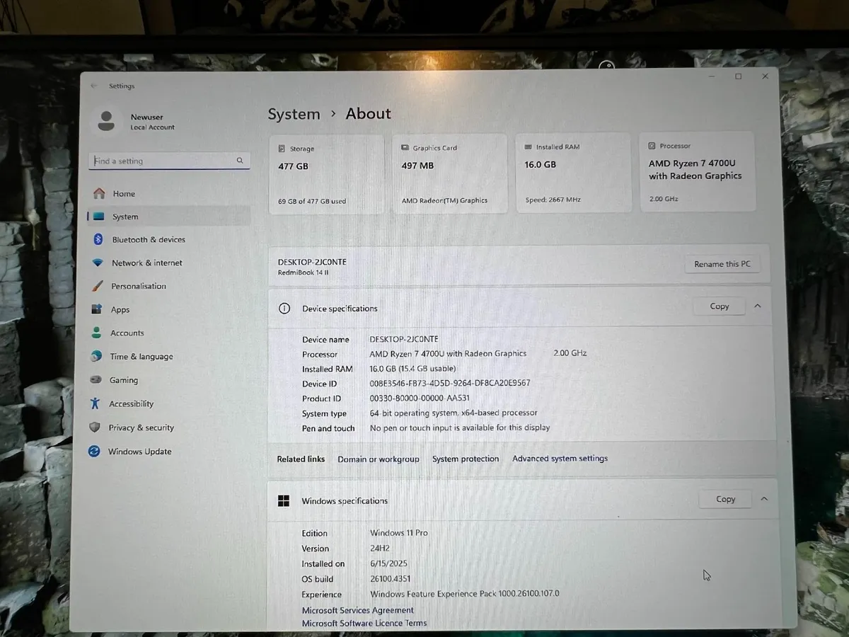 Xiaomi Book Ryzen 7 512gb 16gb AMD GPU - Image 3