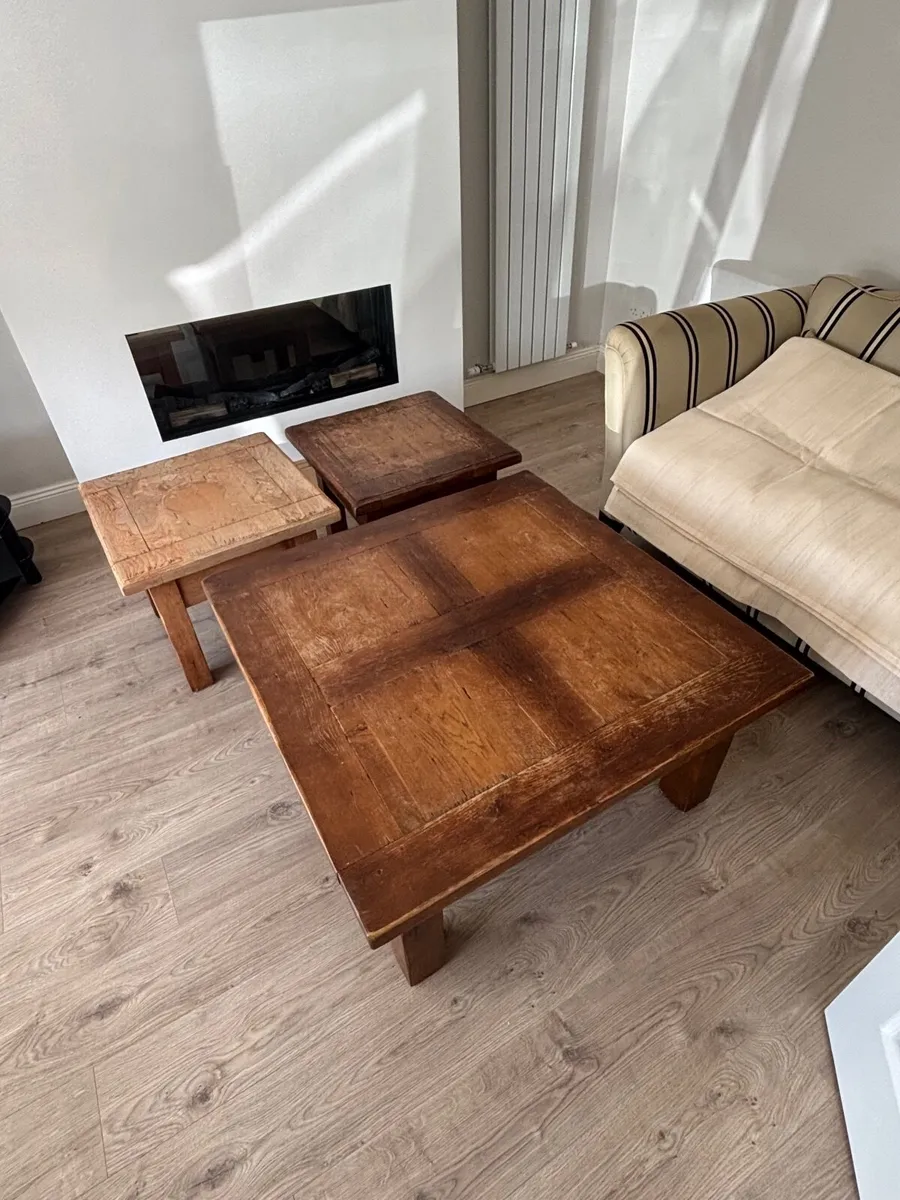 Solid French Oak Coffee and Occasional Tables - Image 3
