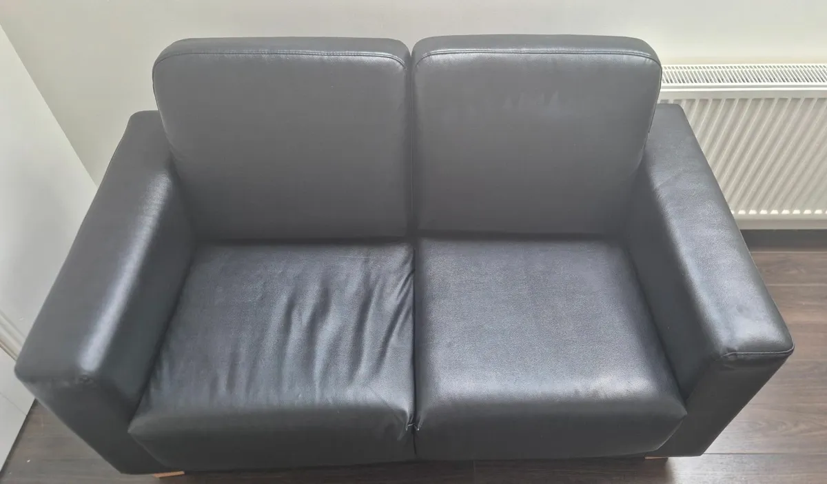2-Seater Leather Sofa - Image 2