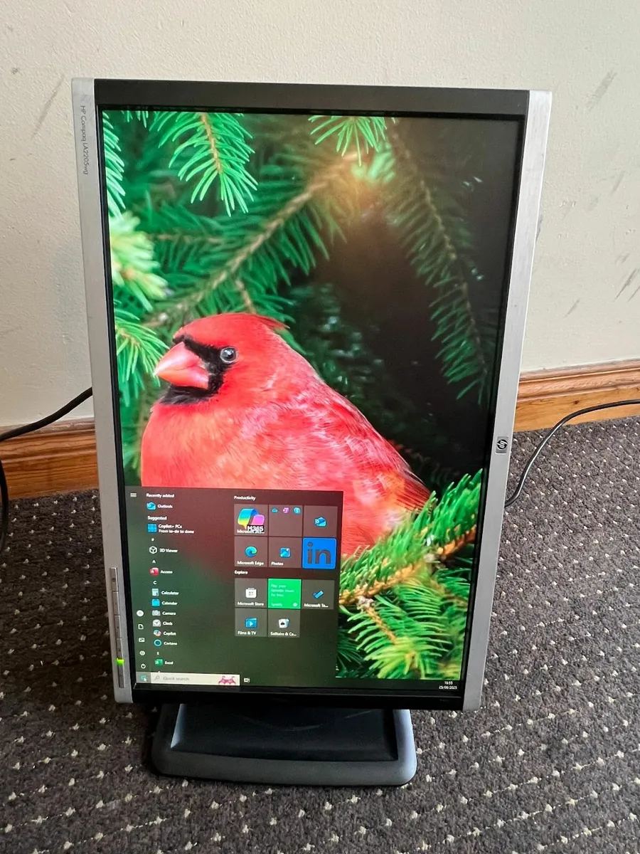 Monitor 22 HP 1080p Vertical Horizontal Mode - Image 4