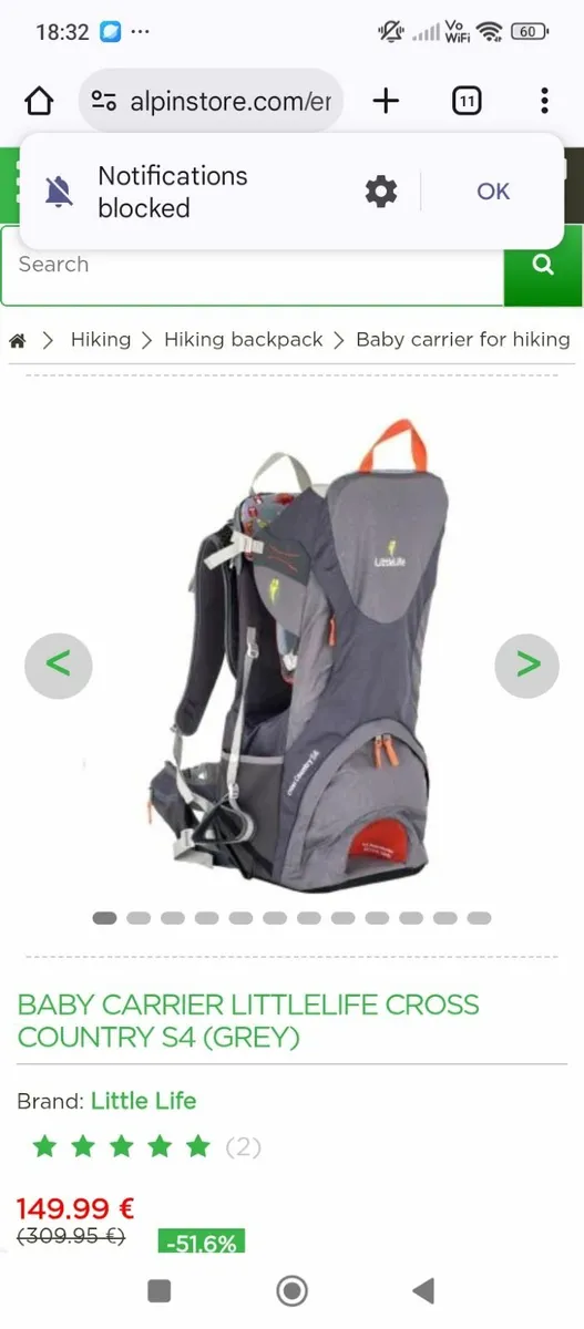 Little life hiking carrier - Image 1