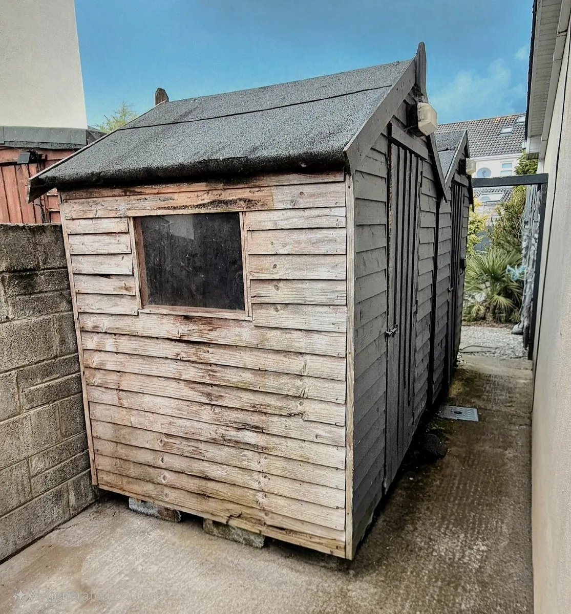 FREE - Two 6ft x 5 ft Wooden Garden Sheds - Image 1