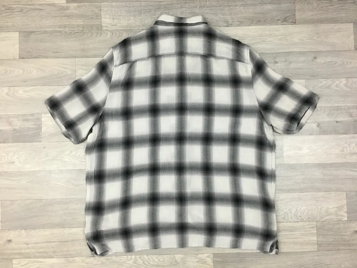 All Saints Wool Blend Check Shirt Mens XXL - Image 2