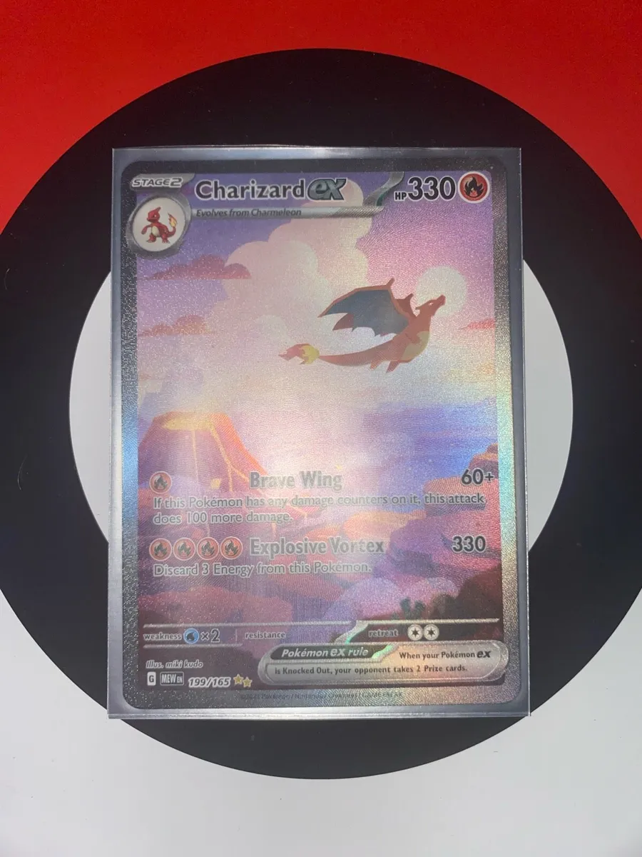 Secret rare charizard ex 199/165 from 151 set - Image 1