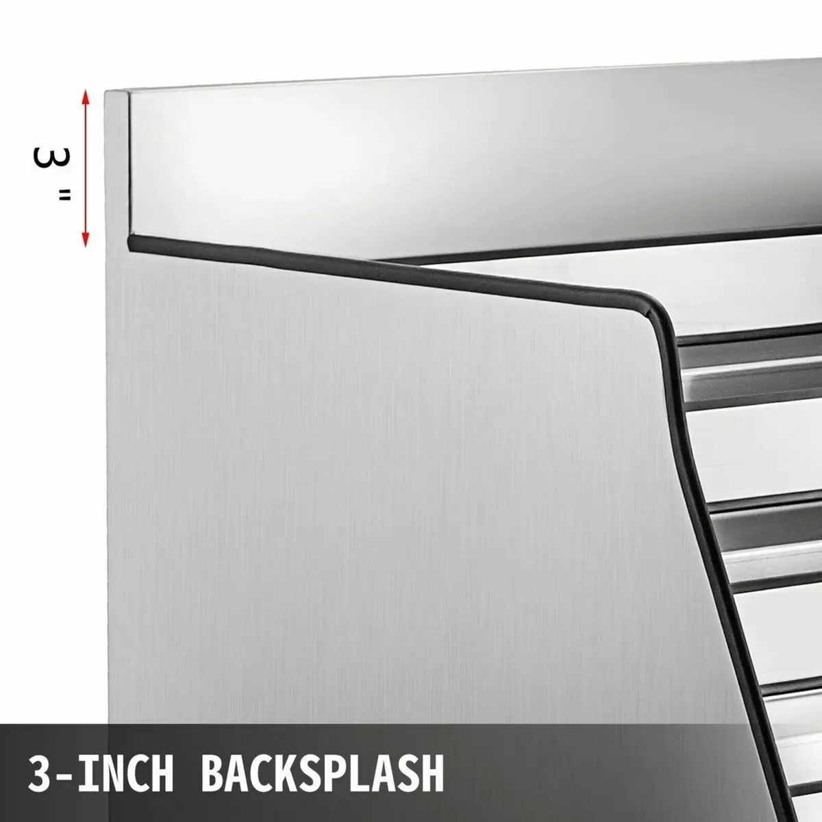 Wine Rack 24 Inch Stainless 5 Tier Display - Image 4
