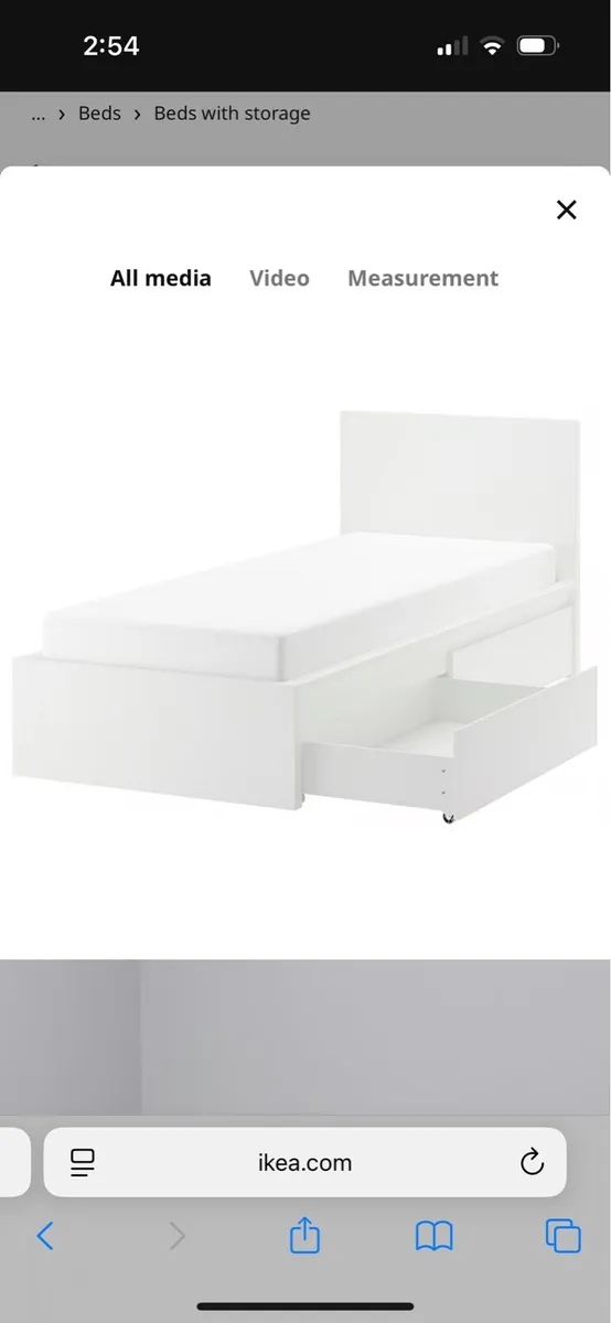 3 * Single IKEA Malm beds - Image 3