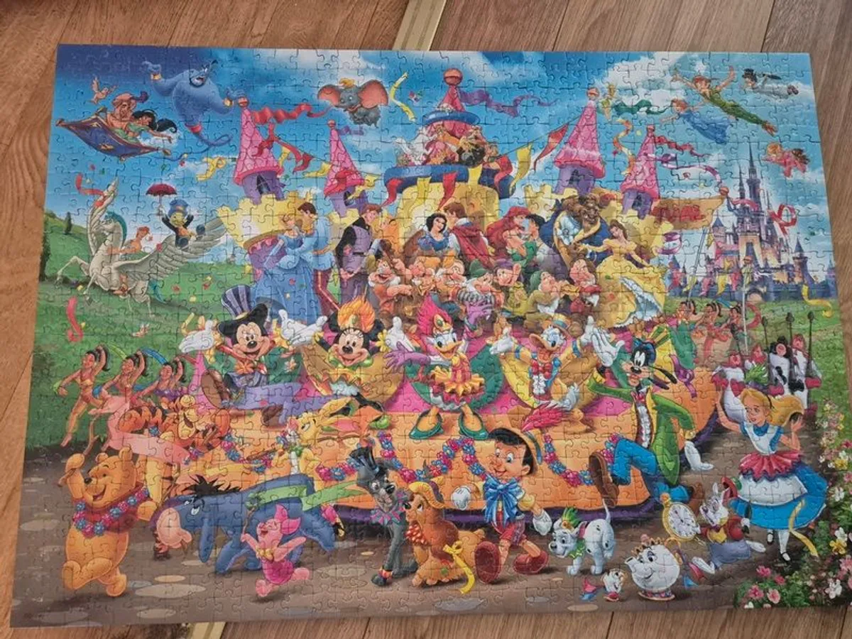 Completed, boarded, ready to hang jigsaw puzzles - Image 1