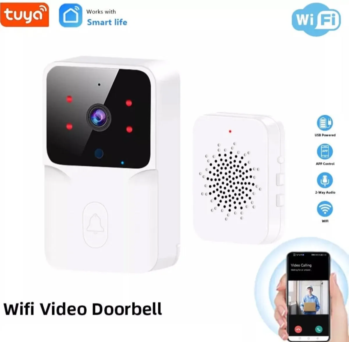 Video Doorbell WiFi Camera Intercom - Image 4