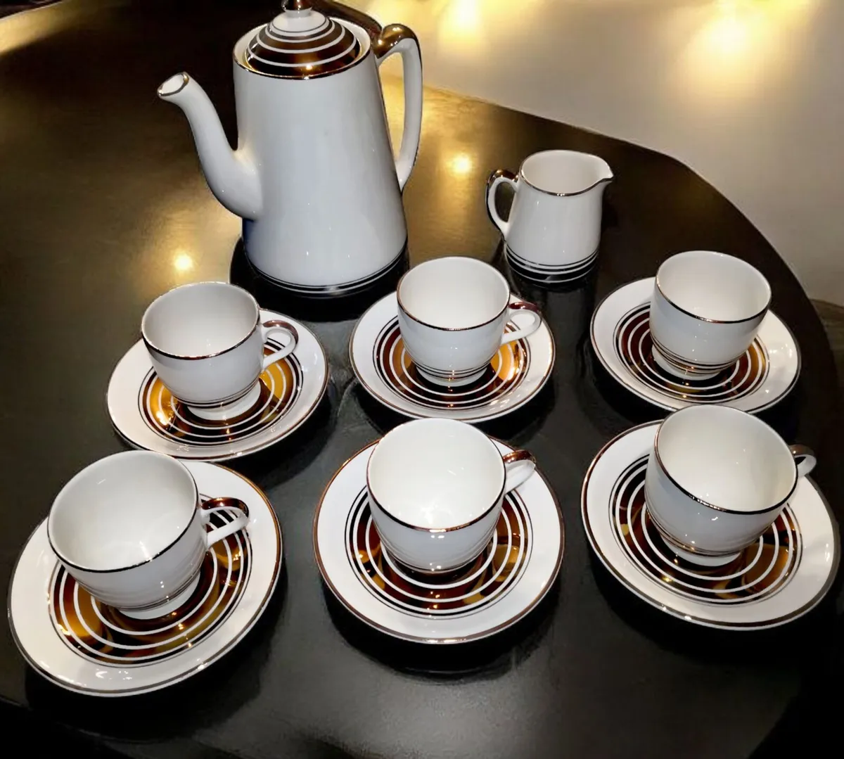 Elegant Art Deco Cobridge coffee set - Image 2