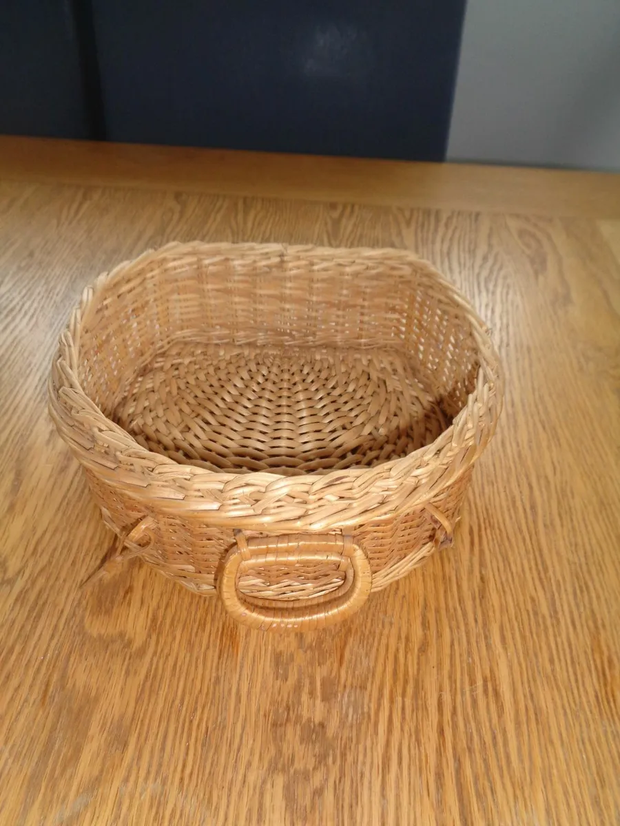 Vintage Wicker Basket for Sale - Image 1