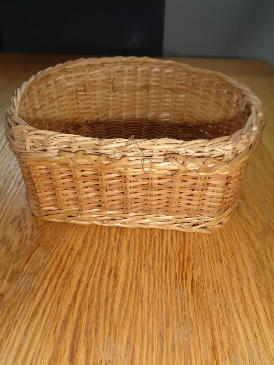 Vintage Wicker Basket for Sale - Image 3