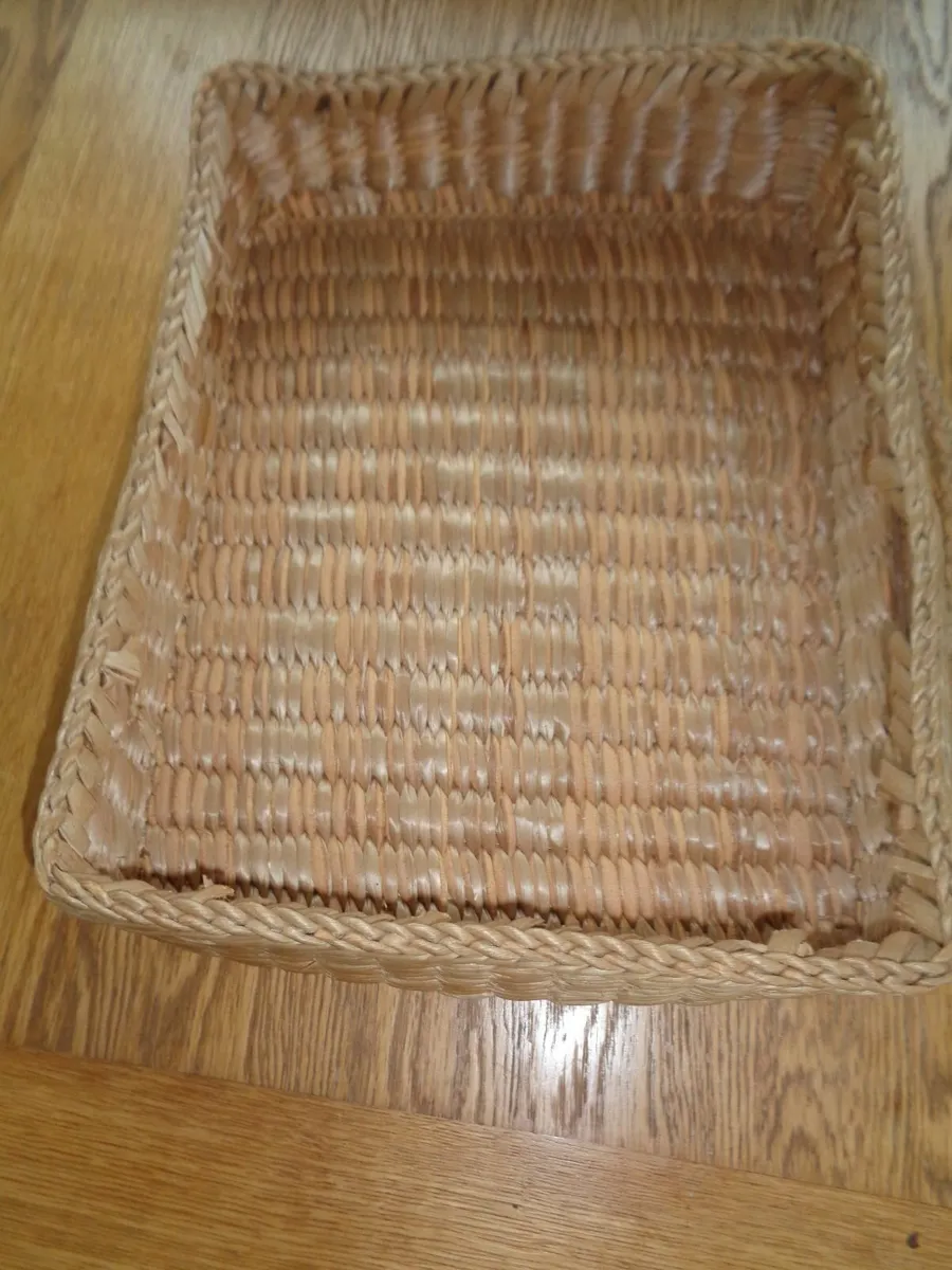 Vintage Wicker Suitcase for Sale - Image 1