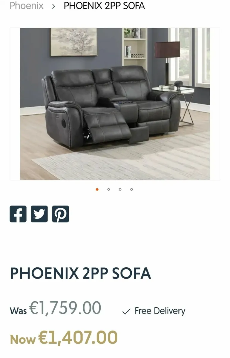 Phoenix 2 sitter recliner brand new - Image 3