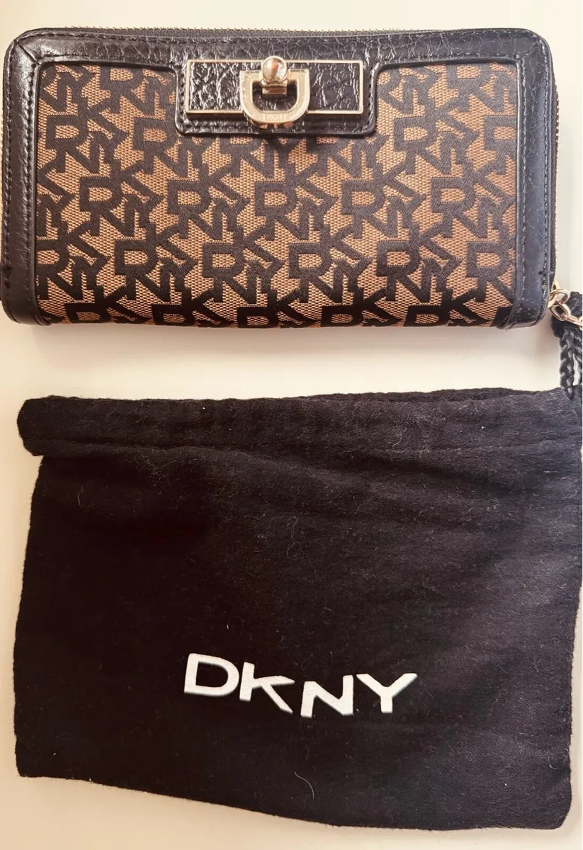 DKNY Black monogram purse - Image 1