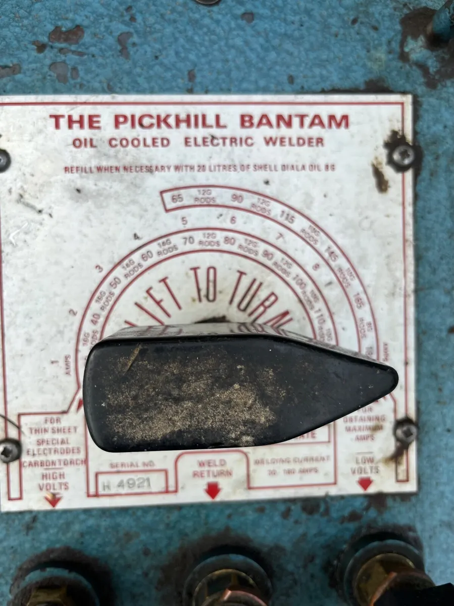 Pickhill Bantam Oil cooled welder 180 amp - Image 2