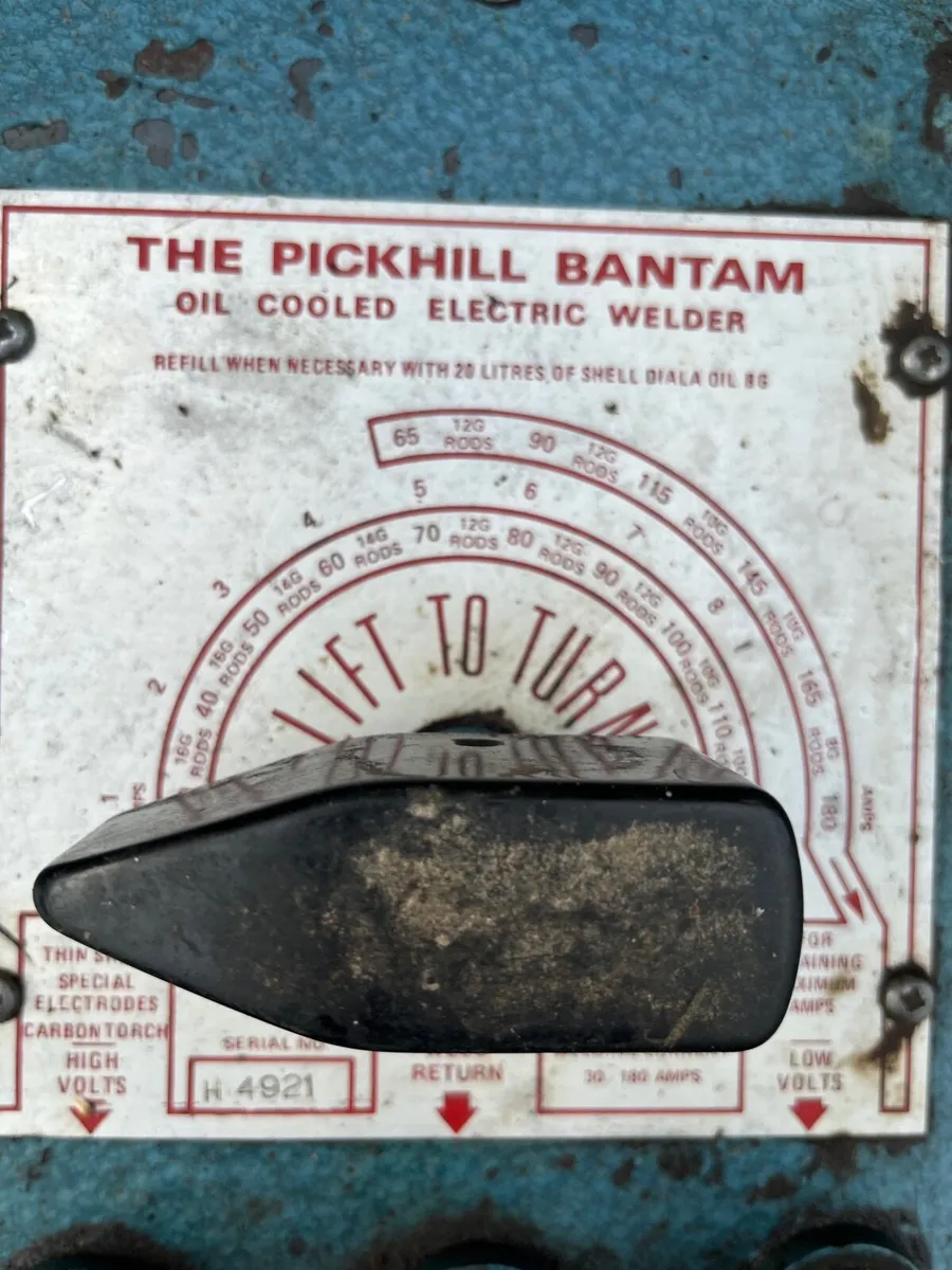 Pickhill Bantam Oil cooled welder 180 amp - Image 3