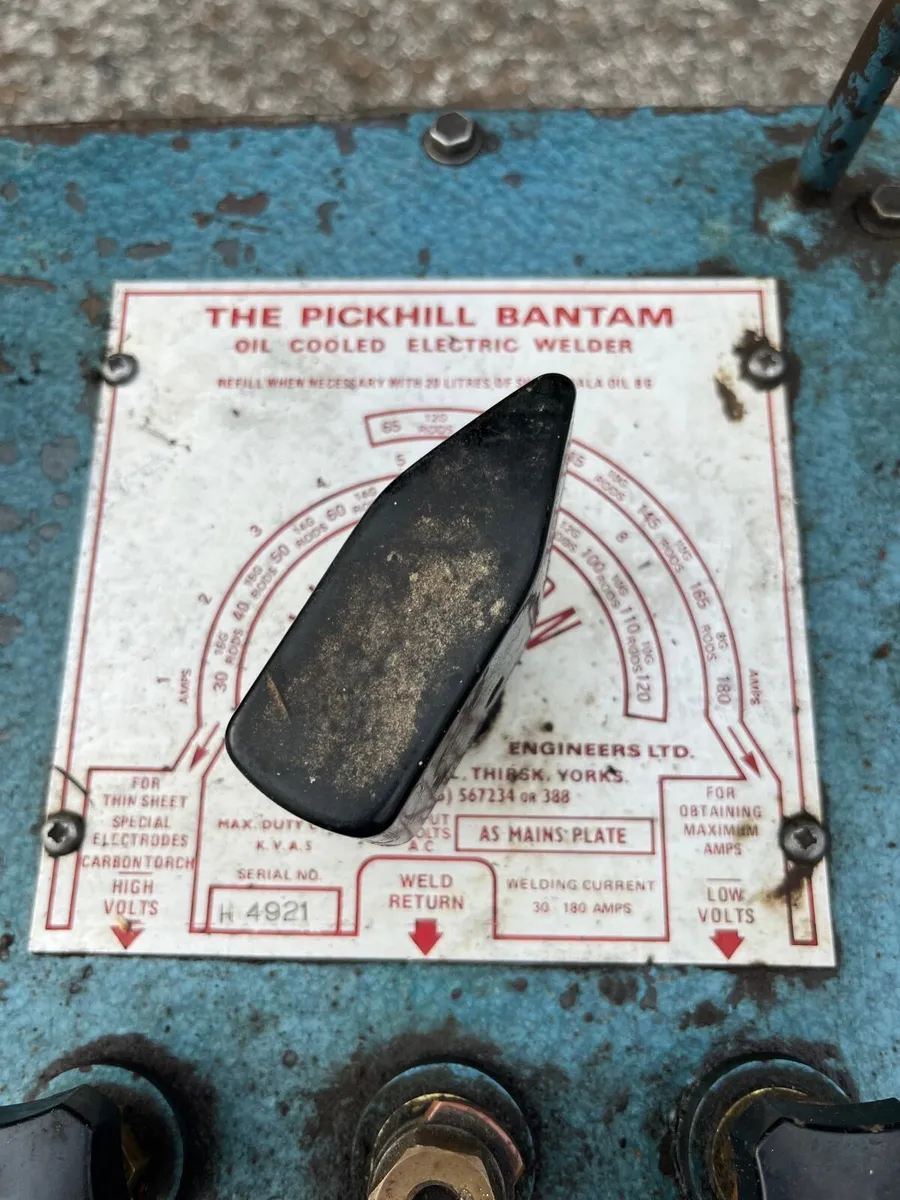 Pickhill Bantam Oil cooled welder 180 amp - Image 4