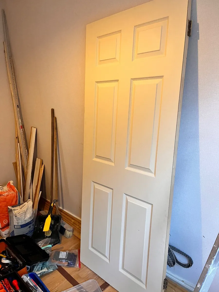 FREE 6-panelled internal door & door frame - Image 1