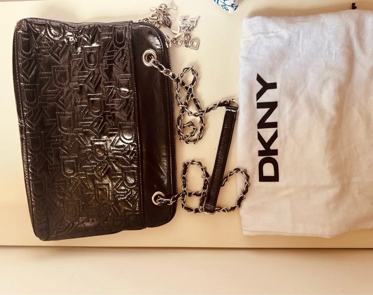 Black DKNY handbag - Image 1