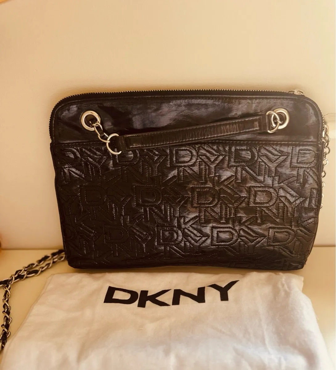 Black DKNY handbag - Image 2