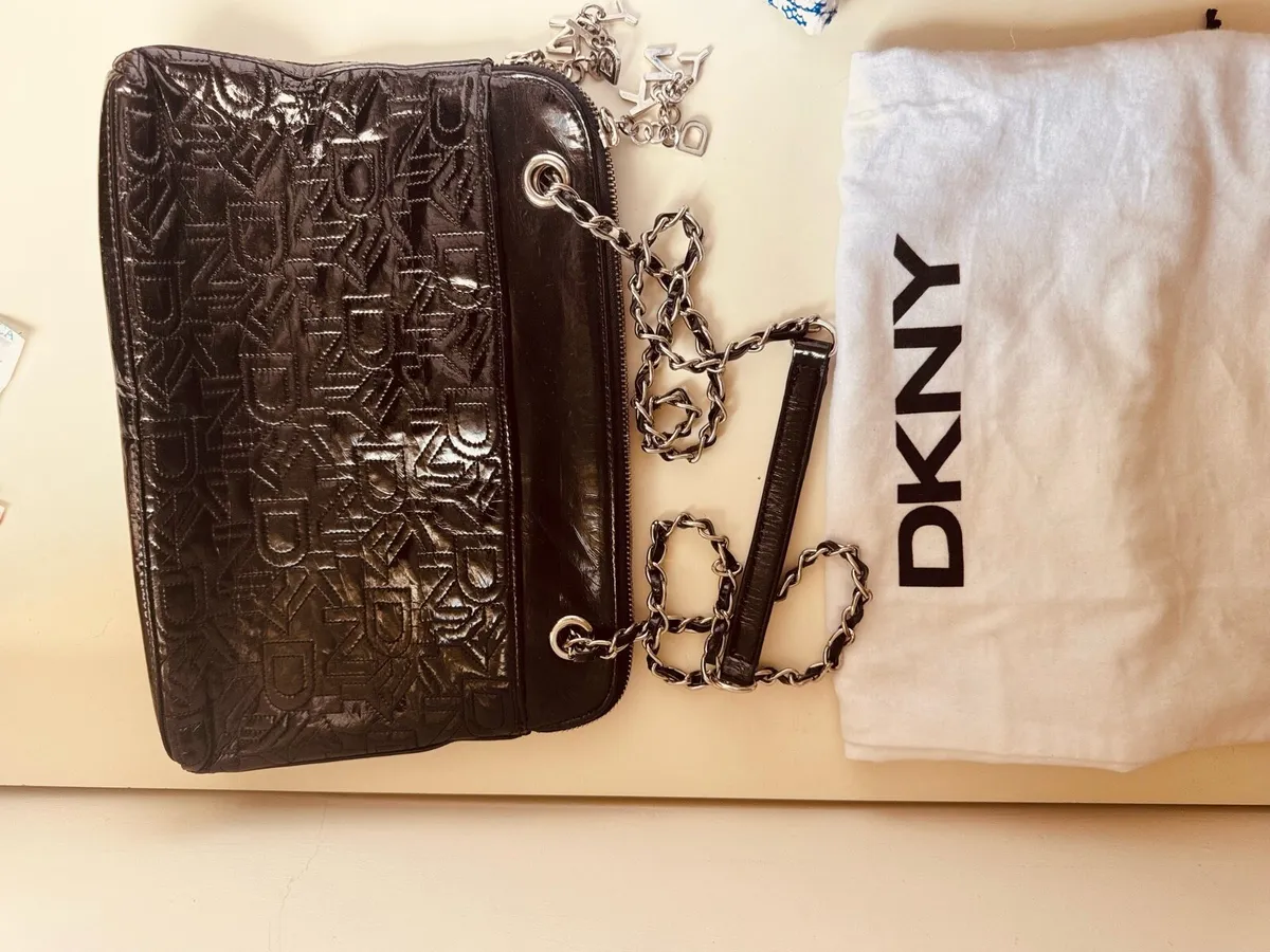Black DKNY handbag - Image 4